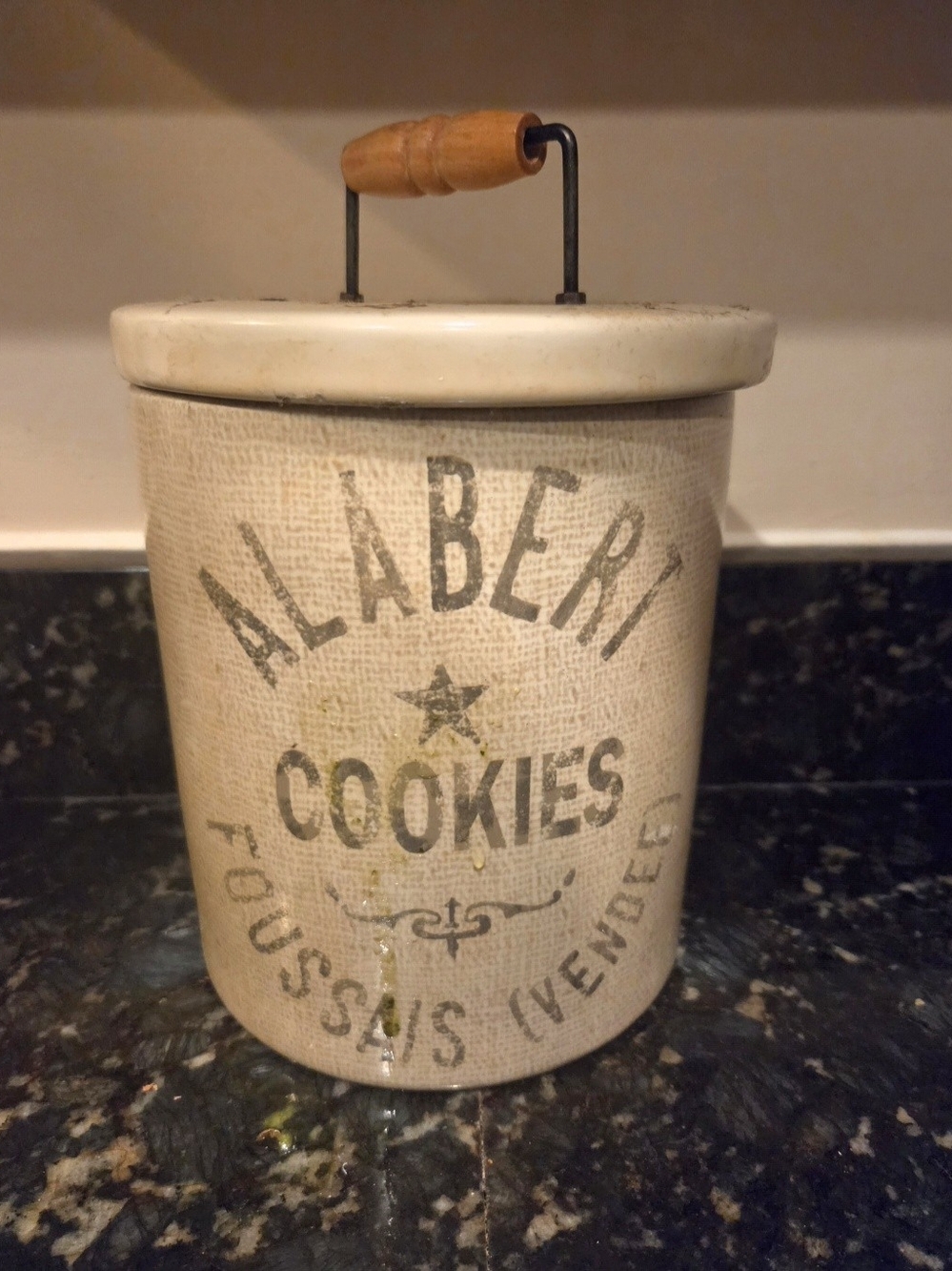 Alabert Cookies Foussais Vendee French Flour Sack Cookie Jar
